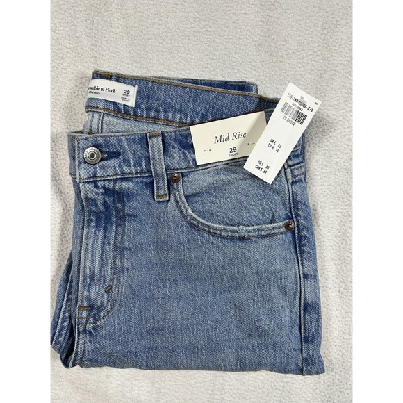 Abercrombie & Fitch Denim - NWT Abercrombie & Fitch Women's Jeans Sz 29 Blue Denim Mid Rise Short